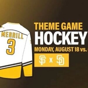 Yellow and White Hockey Jersey